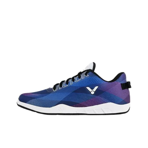VICTOR Slip-resistant Abrasion-resistant Low-top Badminton Shoes Men's Blue VICTOR Противоскользящие Износостойкие Низкие Кеды для Бадминтона Мужские Синие