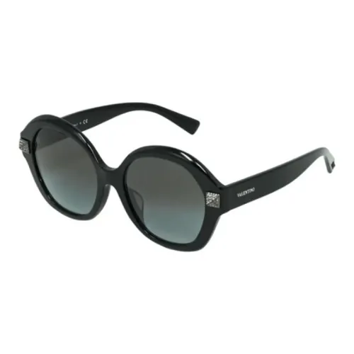 Valentino Нерегулярная форма Солнцезащитные очки Унисекс Черный