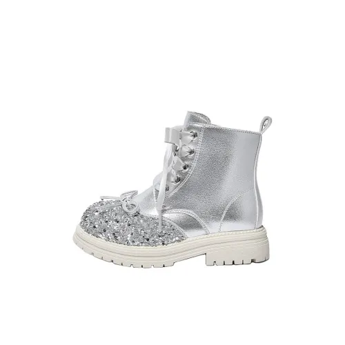 Snoffy Детские утепленные сапоги High Top Silver Kids
