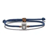 Синий маджонг, ручной шнурок [белый]