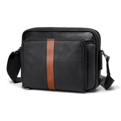 Ace Paul Сумка через плечо из коровьей кожи мужская черная