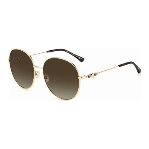 Jimmy Choo Металл OVAL SUNGLASSES Женские Золотой