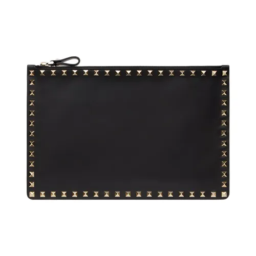 Valentino Телячья кожа Кошелек для монет клатч стандартный мужской черный