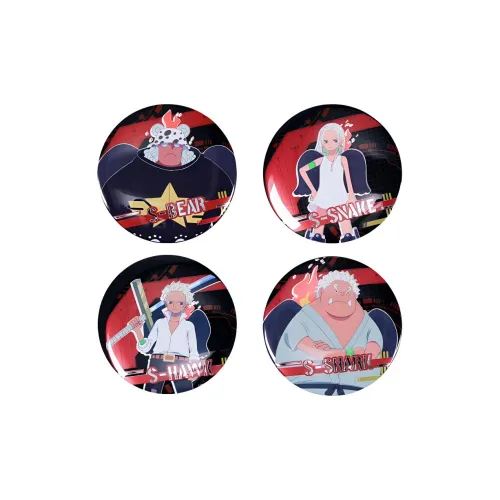 Kabao Cultural Creation X ONE PIECE Ван-Пис First SHOT Egged Аксессуары Жестяной Значки