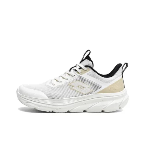 LOTTO Slip Anti-slip Abrasion Resistant Низкий Топ Беговые кроссовки Мужские Белые