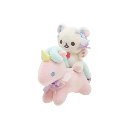 SAN X Relaxed Медвежонок Rilakkuma Dreamy World Медвежонок Sister Unicorn Куклы Plush Подвеска 14 см Рекомендуемый рост