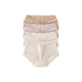 Светло-бежево-желтый, 2 кораллово-оранжевый, дымчато-розовый, марля (4 шт)