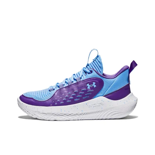 Under Armour Flow Breakthru Баскетбольные кроссовки Низкий Топ Синий Фиолетовый Женские