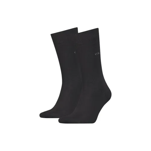 Calvin Klein 2 пачки черных мужских носков MID до икры