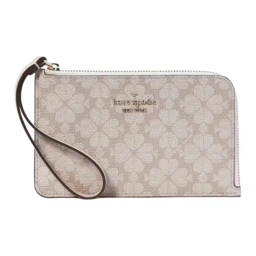 Kate Spade Кошелек из ПВХ (поливинилхлорид) Маленький Женский Темно-бежевый