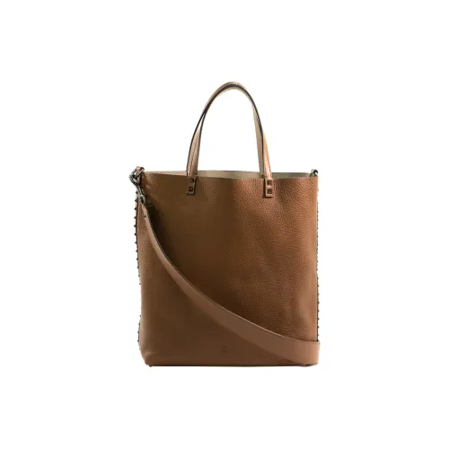 Valentino Rockstud Сумка через плечо из телячьей кожи сумка для женщин коричневый