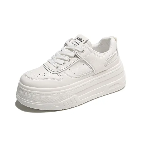 TONYBEAR Устойчивая к истиранию Низкая Обувь Повседневная Женская Белая