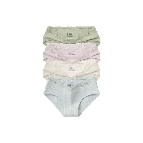 YOUNGYELL 5A Антибактериальный 100% хлопок Промежность Женские Трусы Женские 4 шт