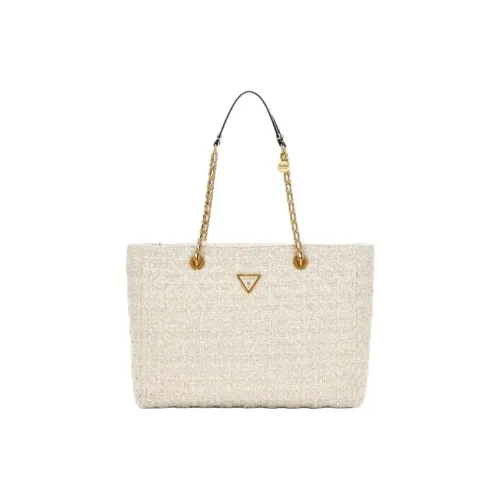 GUESS Полиэстер Тоут Сумка Сумка для покупок Сумка на плечо Женская Белая