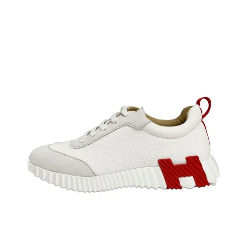 HERMES Bouncing Low Топ Повседневная обувь Мужская Белая