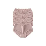 Дымчато-розовая пряжа, размер 4 (4 штуки)