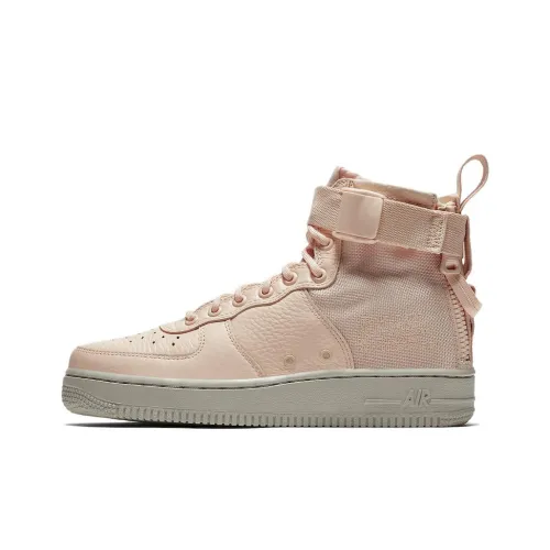 Nike Air FORCE 1 SF Non Slip Легкий MID Топ Скейтбординг Кроссовки Женские Розовые