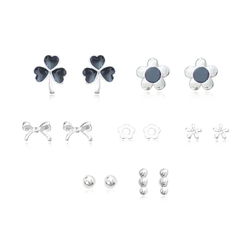 DVNRR S925 Серебряные Серьги-гвоздики из стерлингового серебра Женские