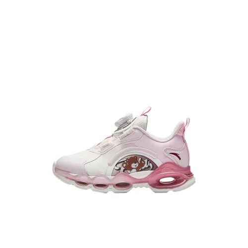 Antakids Energy Ring 10,0 Rebound Легкий Амортизация Низкий Топ Детские Беговые Кроссовки Белый Розовый