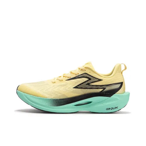 361° Fly 2ET Slip-resistant Abrasion-resistant Low Top Training Racing Running Shoes Unisex Gold Green Black