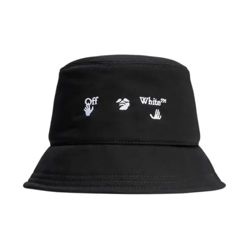 Off Белый Cotton Bucket Hats Женские