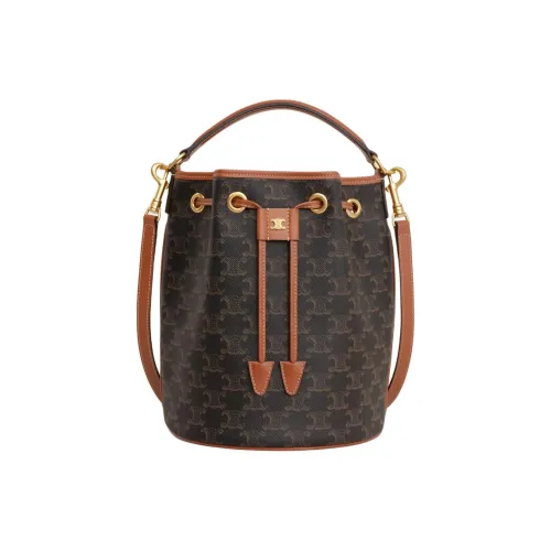 CELINE ClaraTriomphe Телячья кожа Сумка Женская Коричневая