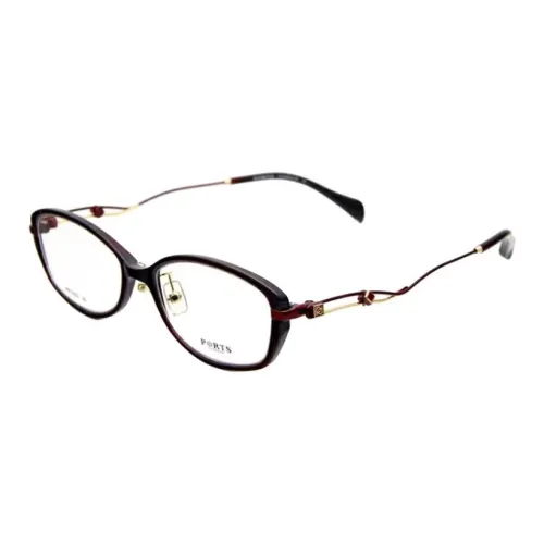 PORTS TR 90 Квадратные Оправы для Очков Женские Темно-красные