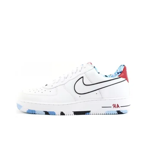 Nike Air Force 1 Амортизация Износостойкие Низкие Кроссовки для скейтбординга Женские Белые