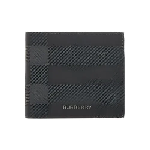 Burberry Хлопок Держатель для карт кошелек ZERO Money Clip Мужской Серый