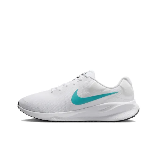 Nike REVOLUTION 7 Support Low Top Беговые кроссовки Мужские Белые