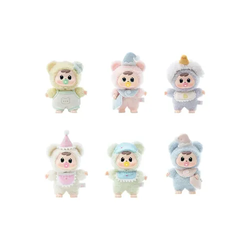 CQTOYS 'Baoao Goodnight!' Baby Collection Плюшевый Слепые коробки Один Mystery Коробка Целая коробка 6 шт