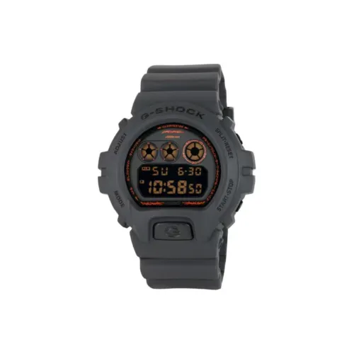 CASIO DIGITAL Series Кварцевый механизм Смольный ремешок Часы Унисекс Черный циферблат