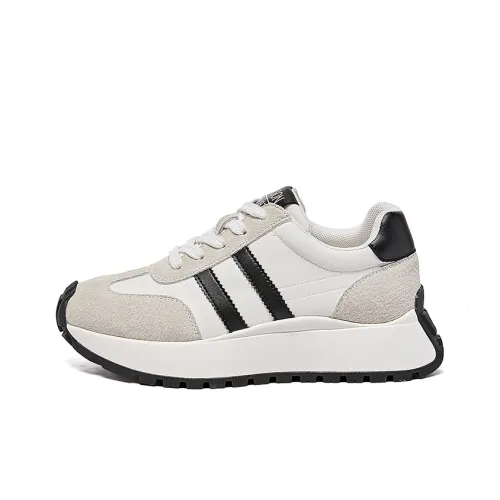 HARSON Casual Низкий Топ Бежевый Черный Женский