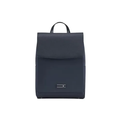 SAMSONITE Ткань Коровья Кожа Рюкзак Маленький Женский Темно-Синий