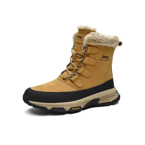JEEP Износостойкая Термическая Высокая Альпинистская Обувь Мужская Золотая