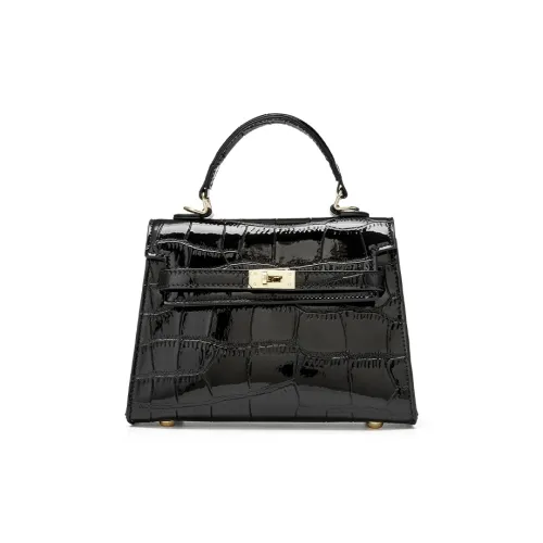 JOSINY ПУ (полиуретан) Сумка Женская Черный Экрю