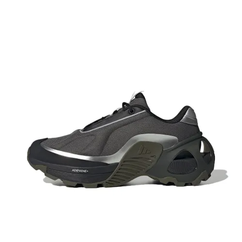 Adidas Edge Runner Slip-resistant Abrasion-resistant Low-top Беговые кроссовки Унисекс Серый Черный