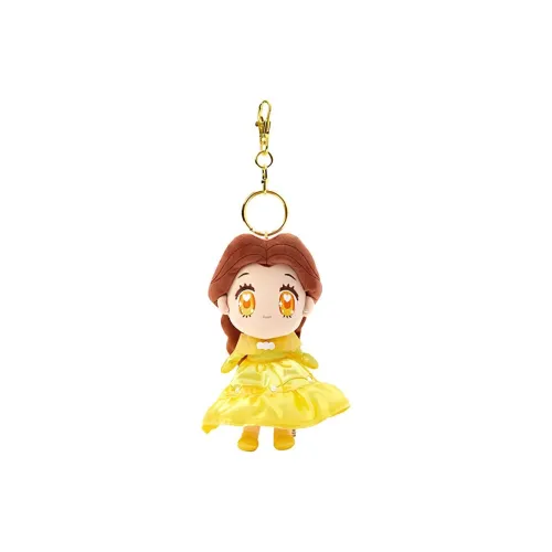 Disney Belle Cute Princess Collection Yellow Plush Doll Pendant 15cm Height