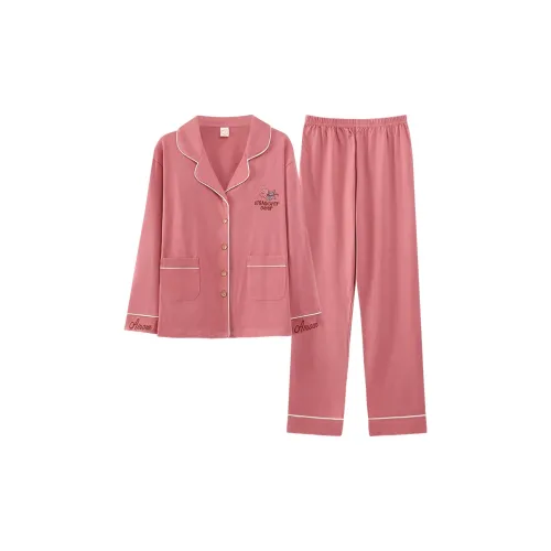 MADALLO Пижамный комплект женский арбузно-розовый красный