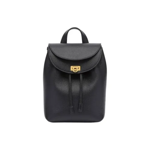 FERRAGAMO Телячья кожа Рюкзак Мини Женские Черный