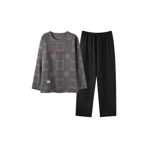 UAVAE Пижамный комплект Мужской Темно-серый