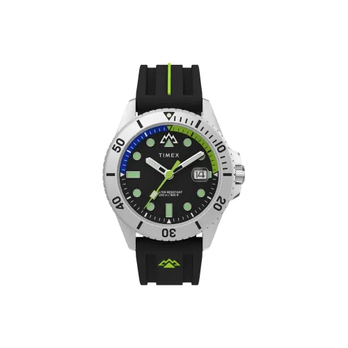 TIMEX Наручные часы Кварцевый механизм Черный циферблат Мужские часы