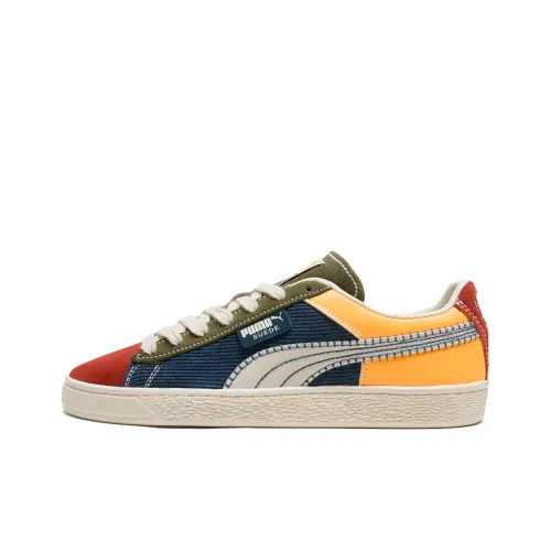 PUMA Suede Series Low Топ Скейтборд Кроссовки Мужские Красный Зеленый