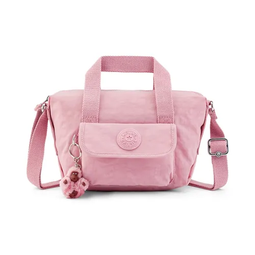 Kipling Полиамид Путешествие Коммутирование Сумка через плечо Маленькая Унисекс Нежно-розовый Темно-серый