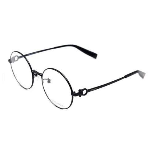 TRUSSARDI Титан Круглые Оправы для очков Унисекс Черный