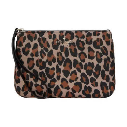 Kate Spade Переработанный полиэстер сумка-клатч среднего размера женский коричневый и многоцветный