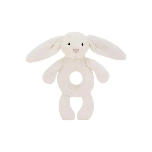 JELLYCAT Shy Collection Сливочный Кролик Колокольчик Shaker Куклы Плюшевая кукла 18 см высокая