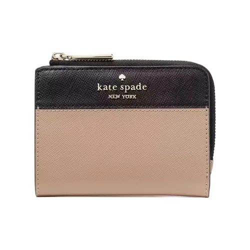 Kate Spade Saffiano кожа кошелек маленький женский цвет фундуковый