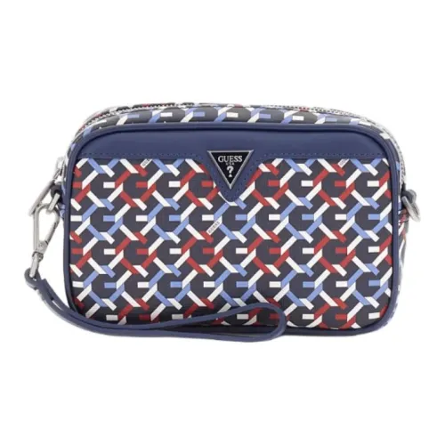 GUESS Полиуретан Путешествие Хранение Сумка Мужская Синяя и Многоцветная