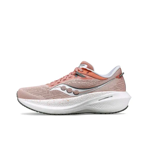 Saucony Triumph Victory 21 Беговые кроссовки Низкий верх Розовый Белый Женские